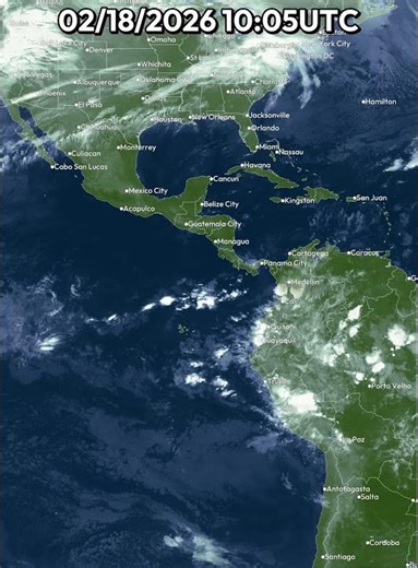 Central America, Caribbean & Mexico 24 Hour Weather | February 18, 2026