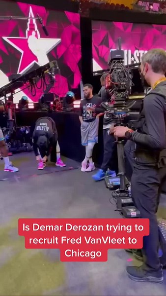 Fred VanVleet was born in Rockford, Illinois 👀 Imagine if they team up again😂 #demarderozan #fredvanvleet #allstar #chicagobulls #torontoraptors