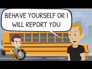 Childish Dad Deals With a Rude Student on the Bus