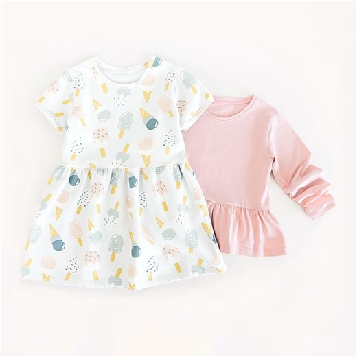 Girls Dress Sewing Pattern PDF Short Long Sleeve Peplum Top Pattern Bundle Kids Clothes DIY Project for Beginners Toddler Girl Gift to Sew - Etsy