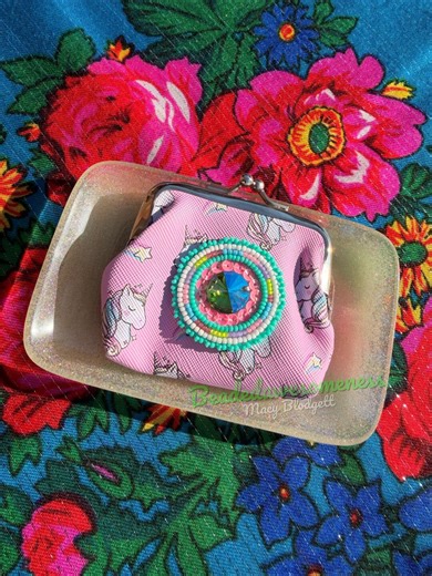 Native Beaded Unicorn Coin Purse - Etsy