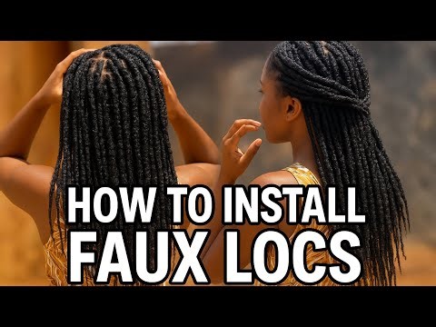 Installing Sasha locs: faux locs beginner friendly installation:easy & quick shorter video