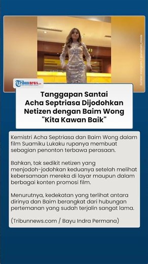 Acha Septriasa Buka Suara soal Dijodohkan dengan Baim Wong, Respons Santainya: Kita Kawan Baik
