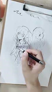 How to draw a figure from a top-down perspective