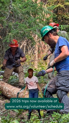 Registration for WTA's 2026 backcountry trips is now live!⁠ ⁠ Multi-day volunteer trail maintenance trips are a great way to give back to trails while spending time outside. Register for your dream trail maintenance hitch this summer at wta.org/volunteer/schedule If you experience any technical difficulties or are having trouble registering, please reach out to us directly at volunteer@wta.org⁠ ⁠ See you in the backcountry!⁠ ⁠ 📸 Media courtesy of WTA staff and volunteers ⁠ #Backcountry #TrailMa