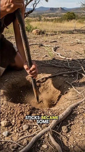 The Invention of the First Fire-Hardened Digging Sticks