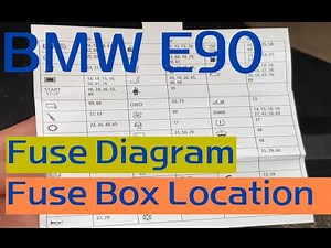 BMW e90 Fuse Box Location and Diagram | BMW 3 SERIES