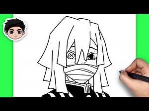 How To Draw Obanai Iguro | Demon Slayer - Easy Step By Step