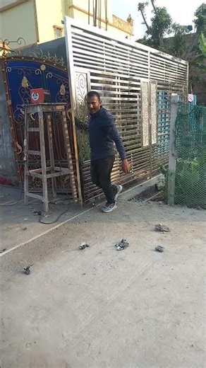 steel ka slaiding door kaise lagay