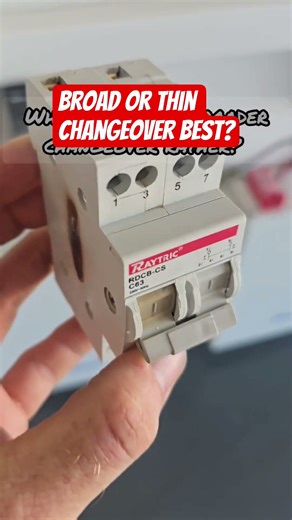 Manual dinrail change-over switches for alternative supply switching. Which is better? #electrician