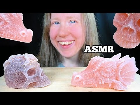 ASMR CRYSTAL GEM HALLOWEEN CANDY MUKBANG EATING SOUNDS