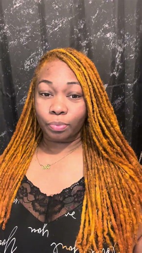 Red to ginger! #locs #dye #Adore #fyp #trendingshorts