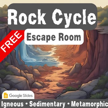 FREE SAMPLE | Rock Cycle Digital Escape Room | Igneous, Sedimentary, Metamorphic