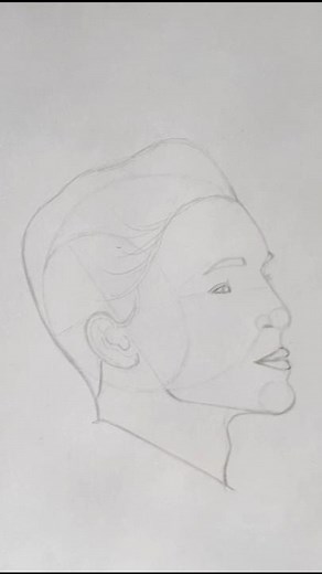 Easy 3/4 Male Face Drawing Tutorial for Beginners #shorts #howtodraw #sketching