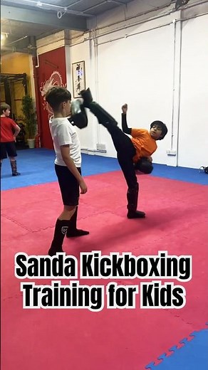 Sanda Kickboxing Training for Kids | UK Shaolin | Kickboxing for Kids