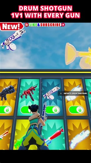 Its back INFINITE DRUM SHOTGUN in 1v1 With Every Gun @hivecr8 hivecr8