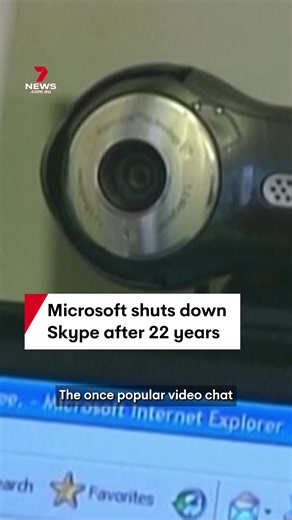Microsoft is shutting down Skype after more than two decades, with remaining users to be migrated to Teams. #skype #zoom #slack #whatsapp #teams #tech #technology #app #video #videocall #facetime #microsoft #7NEWS