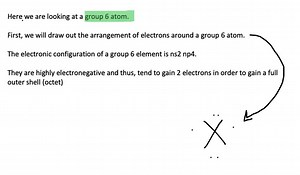 Write a generic Lewis structure for the elements in the oxygen family (Group 6A). Do the elements in the oxygen family tend to gain or lose electrons in chemical reactions? How many? | Numerade
