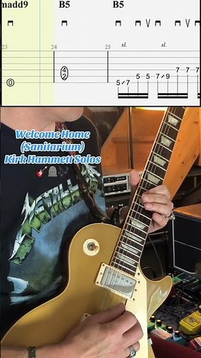 Welcome Home (Sanitarium) - Metallica 🪦(Cover + TAB 🎼🎸) Solos 1 & 2