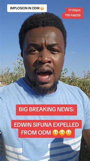 Edwin Sifuna Expelled from ODM: Major Party Shake-Up