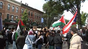 Hundreds of pro-Palestinian protesters take to the streets in NYC