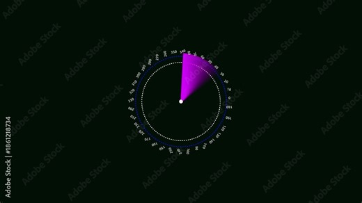 Radar screen animation, moving radar HUD.Military search system . Radar Display airplane, travel HUD screen