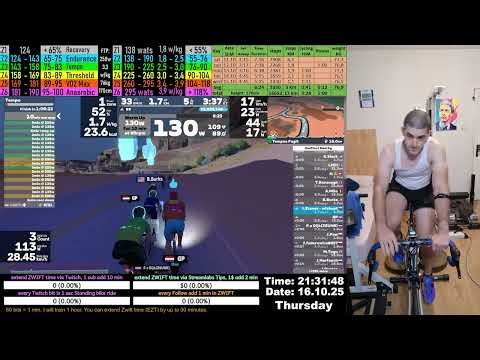 Zwift Cycling Workout Live Stream 16.10.2025 zv