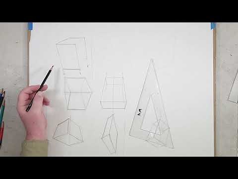 Sketching 3 Point Perspective Boxes