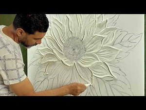 Stop Painting Flat! How to Make 3D Flower Wall Art Like a Pro 🎨✨