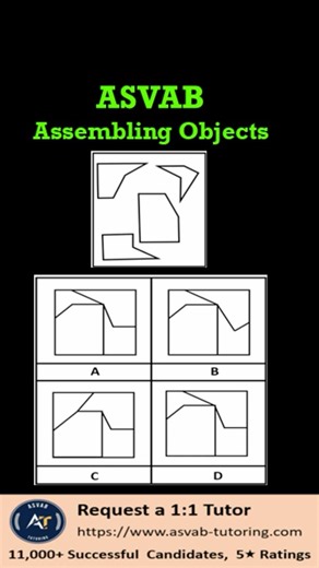 🧩 ASVAB Assembling Objects Practice Question | Spatial Reasoning Test#ASVAB #AssemblingObjects