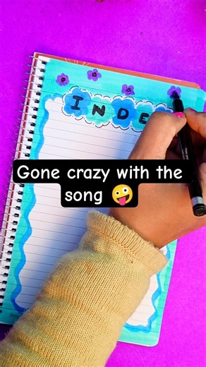 Creative Index Page Design for School Project & Assignment | Front page design for school projects