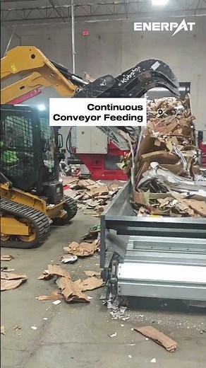 Las Vegas cardboard baler installation — 100 tons, 800–1000kg bales 📦 #CardboardBaler
