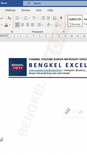 Cara Membuat Kop Surat Otomatis di Word: Tutorial Excel