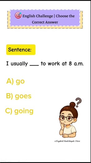 🇬🇧📚⬇️ اكتب الإجابة الصحيحة في التعليقات هل اخترت بناءً على القاعدة أم على الإحساس؟ 🤔 #انجليزي_للجميع #englishlanguage #تعلم_اللغة_الإنجليزية #english #تعلمالانجليزية