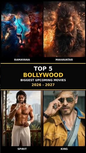 🔥 Top 5 Most Awaited Bollywood Movies 2026–2027 🎬 | Biggest Upcoming Movies 🚀 |#shorts