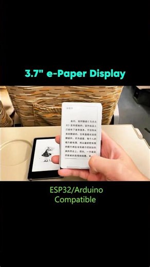 3.7” EPaper Display, esp32/arduino compatible#lcd #display #esl #esp32 #arduino #hmi #epaper