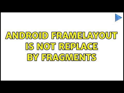Android FrameLayout is not replace by Fragments