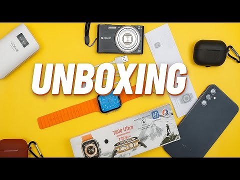 ⌚️🔥Unboxing t800 Ultra Smartwatch + Cool Tech Gadgets | Full Review & First Impressions #smartwatch