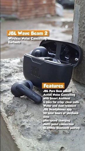 JBL WAVE BEAM 2 TRUE WIRELESS NOISE CANCELLING EARBUDS