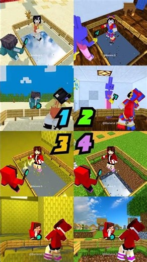 4 Team Let me Out Battle Break the Block Fall out the World 😭