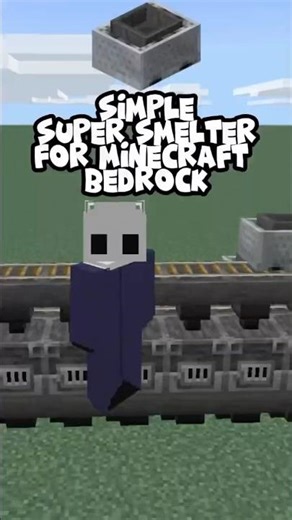 Super smelter in Minecraft bedrock edition #bedrock #minecraft #tutorial