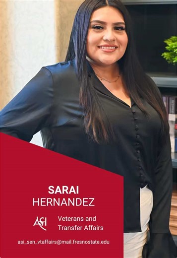 Fresno State ASI’s Senator of Veterans and Transfer Affairs Sarai Hernandez Senate in a Minute #fresnostate #asi #fresnostateasi