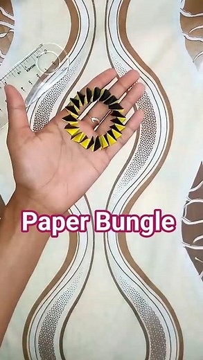 Easy make paper bangle | Cute DIY bangle #diyideas #papercrafts #bangles #papaercraft #paperart