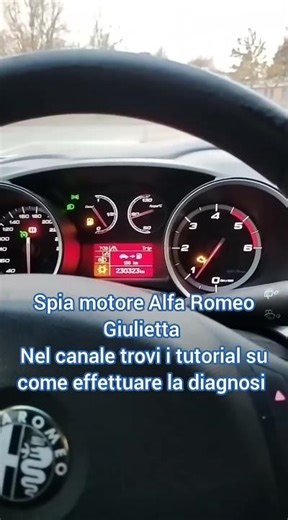 Spia motore Alfa Romeo Giulietta come fare diagnosi