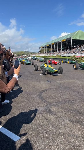 5.4K views · 2.6K reactions | Goodwood Revival. A special moment for the Jim Clark celebration. Certainly never seen this on the grid before. #goodwoodrevival #jimclarktrust #teamlotus | Classic Team Lotus | Facebook