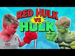 Red Hulk vs Green Hulk 💥 Marvel Superhero Battle!