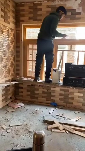 1.3K views · 74 shares | Wood penling contact us 6006330381 #everyoneシ゚ #rubber #follower #wood #follow | Shalimar wood interior | Facebook