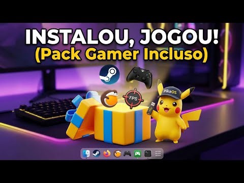 O MELHOR Linux para quem quer sair do Windows e só JOGAR! 2026 (PikaOS) #linux