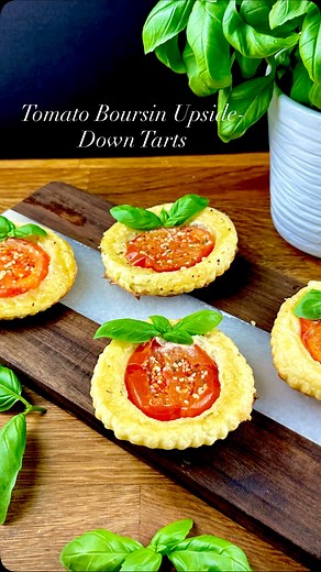 76K views · 4K reactions | Tomato & Boursin Puff Tartlets = flaky...