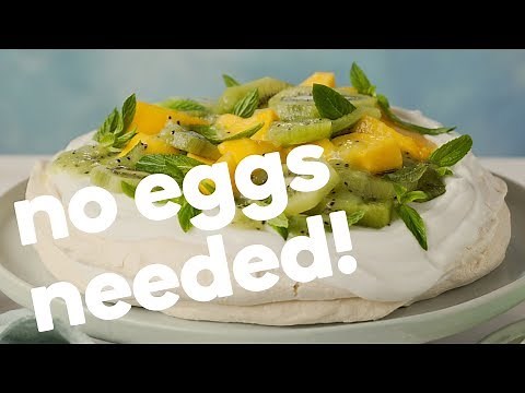 How make the perfect vegan pavlova meringue base